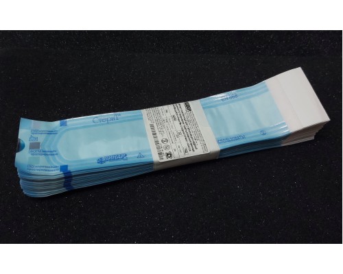 Пакеты для стерилизации комбинированные плоские самоклеящиеся СтериТ, 50х200 мм