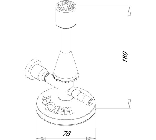 Горелка Bochem Теклю с игольчатым клапаном, природный газ