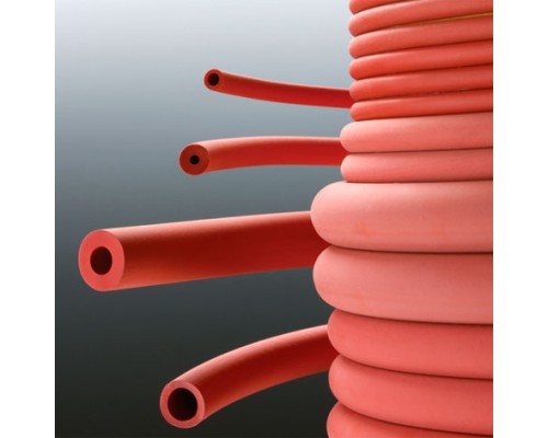 Шланг резиновый Deutsch & Neumann вакуумный, внутренний диаметр 3 мм, толщина стенок 3,0 мм, красный