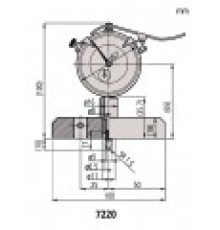 Глубиномер индикаторный часового типа 0-200мм 7220