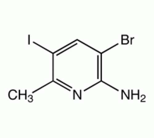2-Амино-5-бром-3-иод-6-метилпиридина, 95%, Alfa Aesar, 1 г