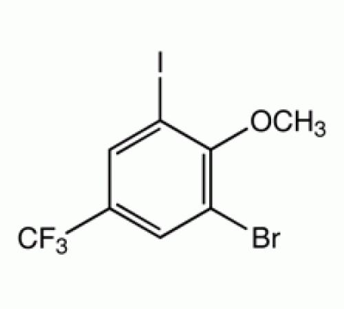 2-Бром-6-иод-4- (трифторметил) анизол, 97%, Alfa Aesar, 1г