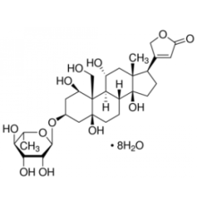 Уабаин октагидрат, 96%, Acros Organics, 5г