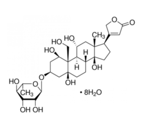 Уабаин октагидрат, 96%, Acros Organics, 5г