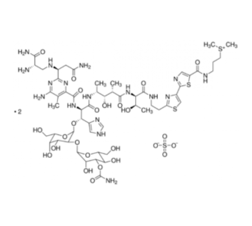 Сульфат блеомицина из Streptomyces verticilluscrystalline, 1,5-2,0 мкг / мг твердого вещества Sigma B5507