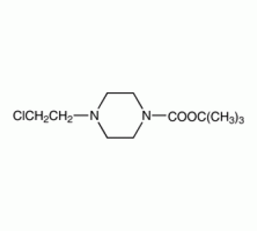 Трет-бутил 4-(2-хлорэтил)пиперазин-1-карбоксилат, 97%, Acros Organics, 1г