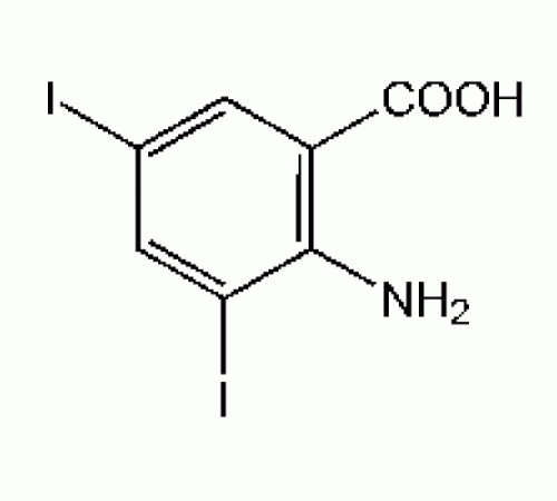 2-амино-3, 5-дииодбензойная кислота, 98 +%, Alfa Aesar, 100 г