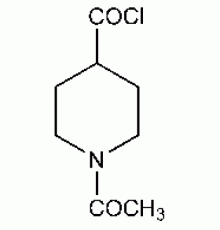 Хлорид 1-ацетилпиперидин-4-карбонил, 97%, может содержать до около 1M HCl, Alfa Aesar, свободный 1 г