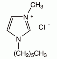 Хлорид 1-н-гексил-3-метилимидазолия, 98%, Alfa Aesar, 50 г