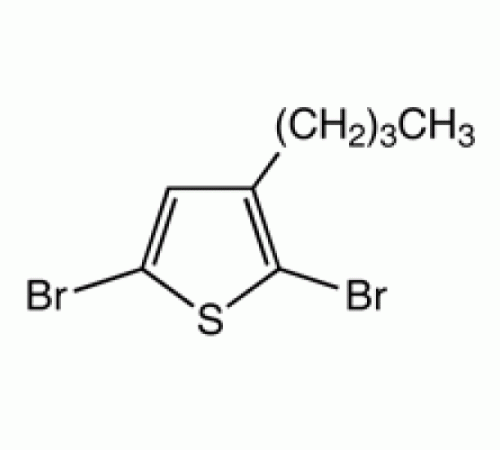 2,5-дибром-3-н-бутилтиофен, 96%, Alfa Aesar, 250 мг