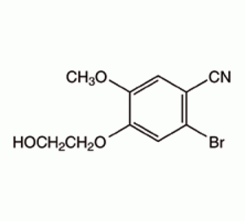 2-бром-4- (2-гидроксиэтокси) -5-метоксибензонитрила, 99%, Alfa Aesar, 1г