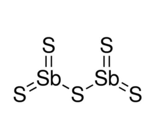 Сурьма пентасульфид, pure, Acros Organics, 50г