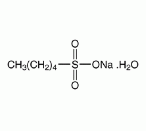 1-пентансульфоновая кислота, натриевая соль моногидрат, 98+%, HPLC сорт, Acros Organics, 25г