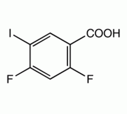 2,4-дифтор-5-иодбензойной кислоты, 97%, Alfa Aesar, 1г