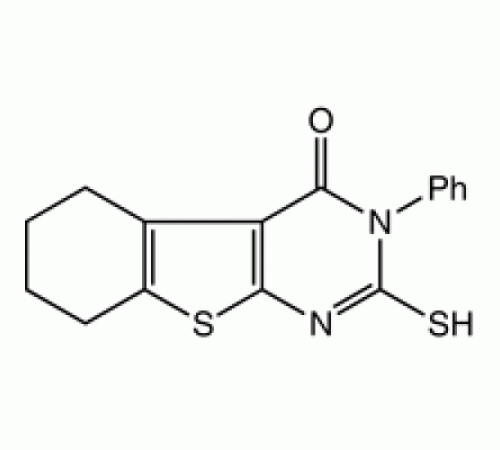 2-меркапто-3-фенил-5, 6,7,8-тетрагидро-бензо [b] тиено [2,3-D] пиримидин-4 (3H) -он, 96%, Alfa Aesar, 250 мг