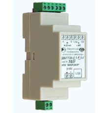 Универсальный измерительный преобразователь влажности и температуры с двумя токовыми выходами 4-20 мА для работы с преобразователями ДВ2ТСМ всех типов с установкой преобразователя интерфейса на DIN-рейку